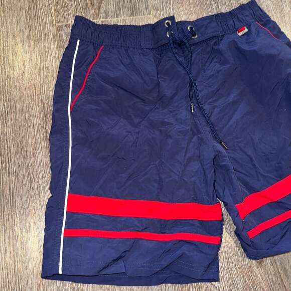 HOM Men’s Swim Shorts – Size Medium – Navy/Red - Picture 2 of 7